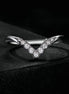 V Shaped Moissanite Wedding Ring