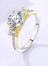 Clarissa Two Toned Moissanite Ring