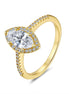 G. Marquise Moissanite Ring