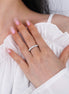Eternity Moissanite Wedding Band. H