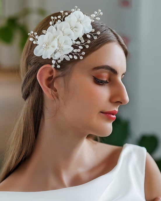 Bridal Hair Comb 002 Silver