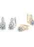 Infinity Moissanite Earrings Silver
