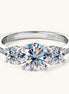 Jane Tristone Moissanite Ring