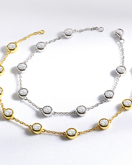 Bezel Luxury Moissanite Bracelet