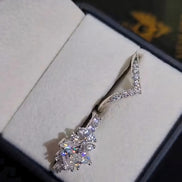 Clarity Princess-Cut Crown Ring