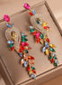 308 Crystal Earrings White