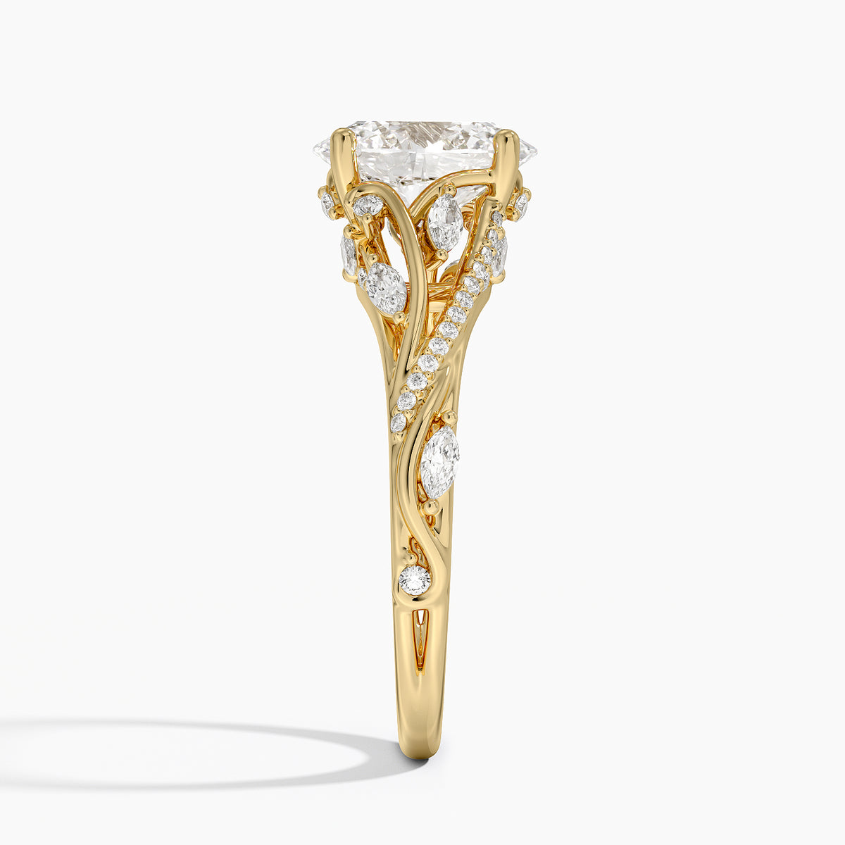 The Round Botanical Shoulder Ring