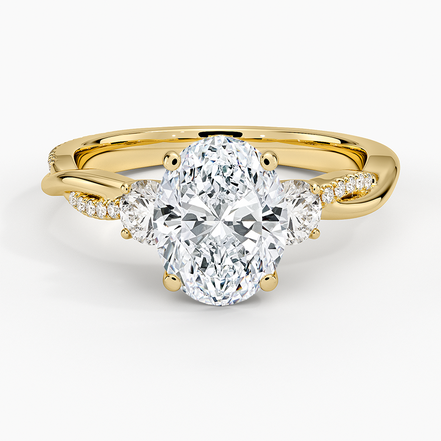 The Oval Triple-Stone Ring