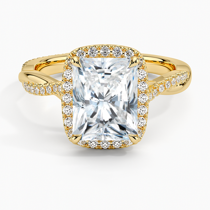 The Cushion Pavé Halo Ring
