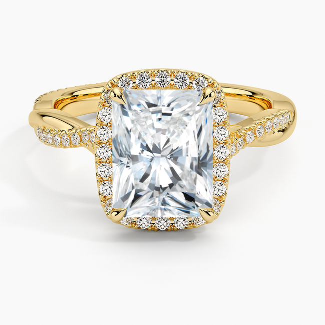 The Cushion Pavé Halo Ring