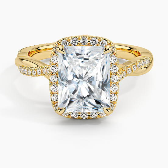 The Cushion Pavé Halo Ring