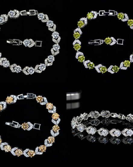 Luxe Fashion Bracelets White
