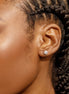 Moissanite Stud Earrings Gold