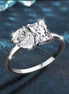 Toi et Moi Moissanite Engagement Ring