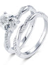 Elara Twisted Oval Bridal Set