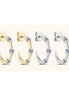 Trisha Moissanite Earrings Silver