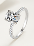 Oval Moissanite Engagement Ring - 3 Carat Upgrade