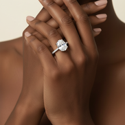 Oval Moissanite Ring — Refined Proportions