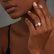 Elara Twisted Oval Bridal Set