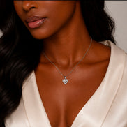 Heartthrob Moissanite Set Earrings And Necklace