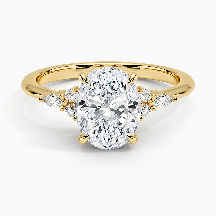The Oval Floral Cluster Ring