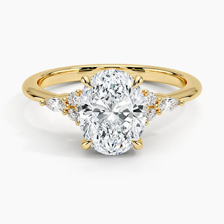 The Oval Floral Cluster Ring