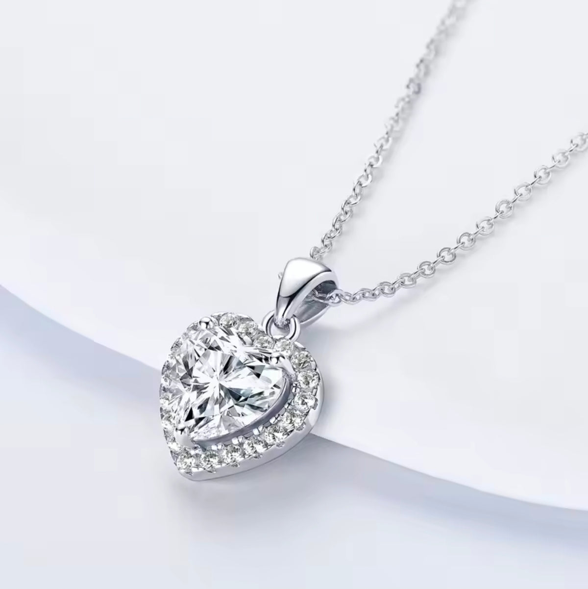 Heartthrob Moissanite Set Earrings And Necklace