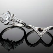 Clarity Princess-Cut Crown Ring