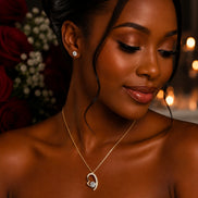 Heart Embrace Moissanite Pendant