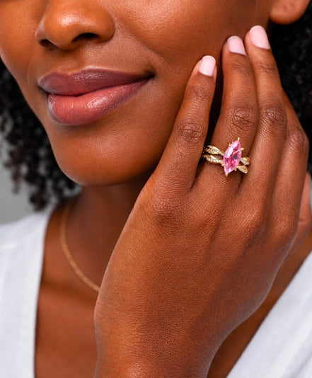 Rosella Pink Marquise Set