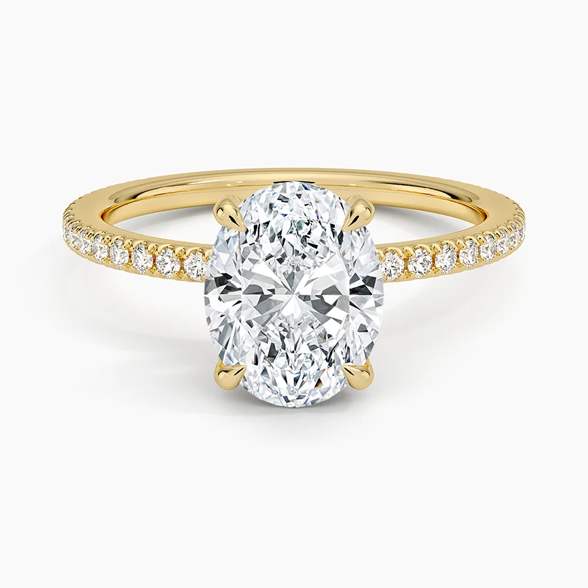 The Oval Pavé Whisper Ring
