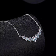 Celeste Cascade Moissanite Necklace & Earrings Set