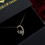 Heart Embrace Moissanite Pendant
