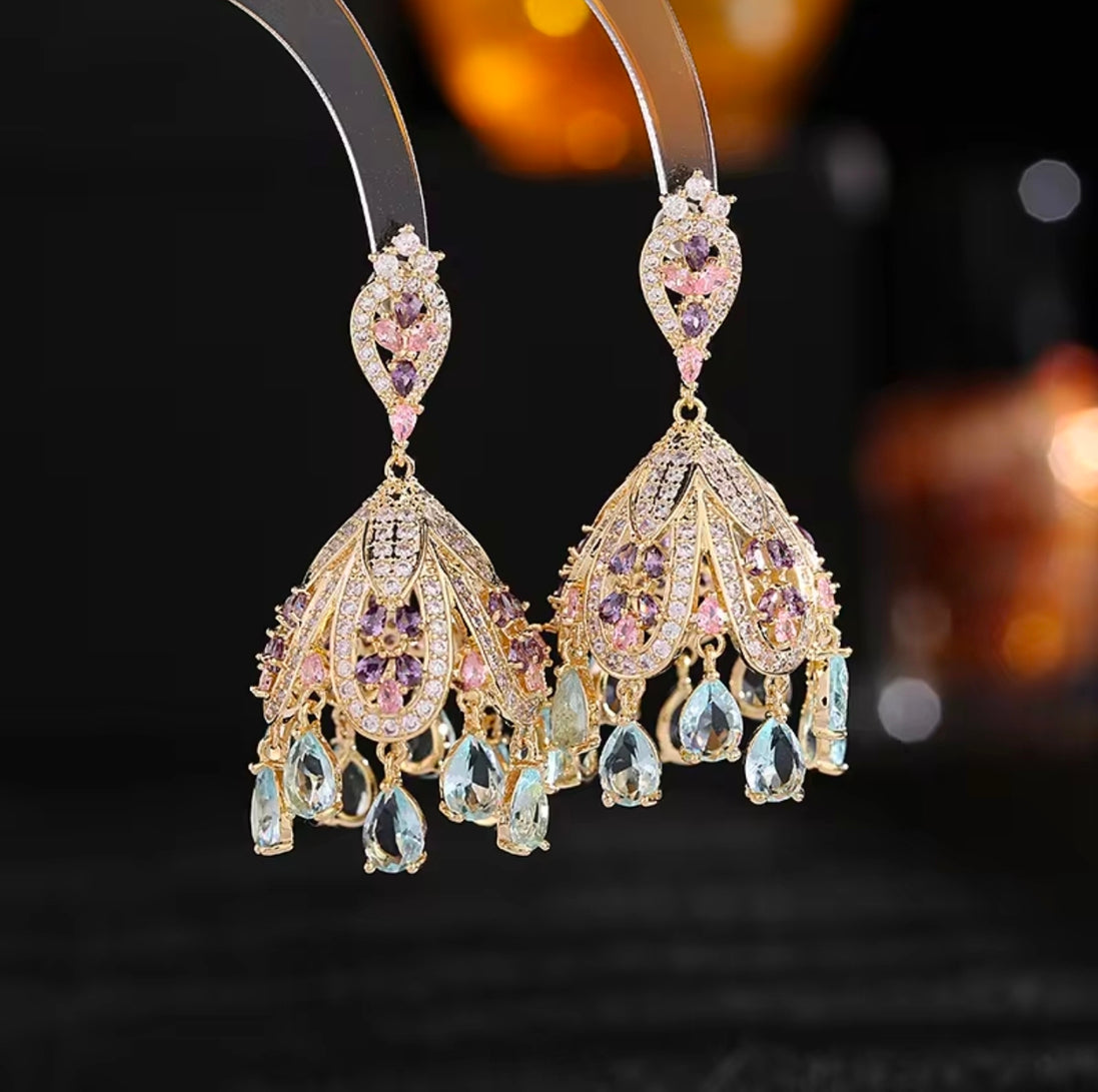Amethyst Chandelier Event Earrings
