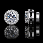 Magnetic Moissanite Stud Earrings