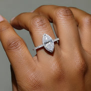 Valencia Marquise Halo Ring