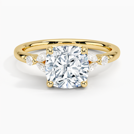The Cushion Three-Stone Ring