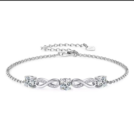 Infinity Moissanite Bracelet