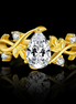 De Vine Moissanite Engagement Ring