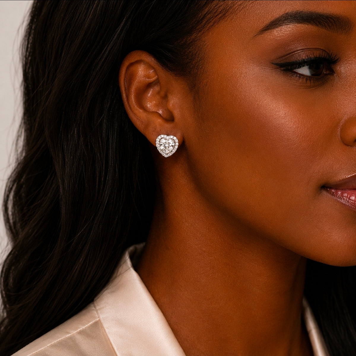 Heartthrob Moissanite Set Earrings And Necklace