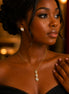 Twisted Elegance Moissanite Pendant & Stud Earrings Set