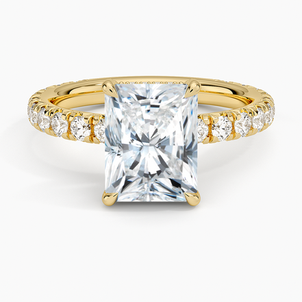 The Radiant Pavé Crown Ring